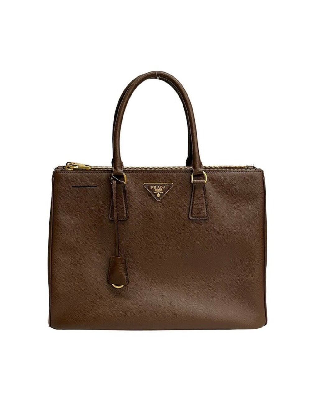 Prada Handbag Dark Brown Leather